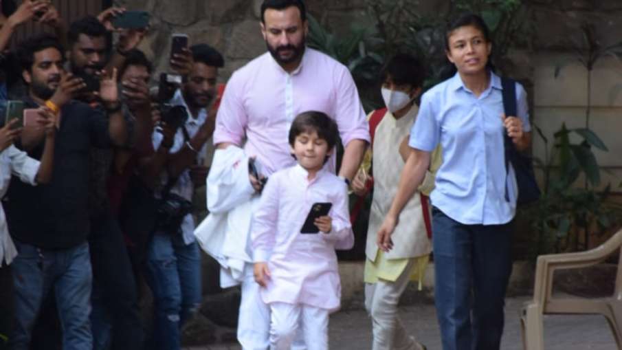 Saif Ali Khan and Taimur