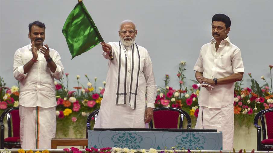 PM Modi in Tamil Nadu, Modi in Tamil Nadu, Modi Tamil Nadu, Modi Stalin