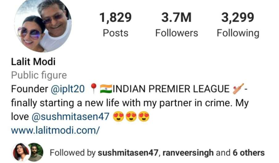 Lalit Modi changed Instagram DP after Izhare Ishq