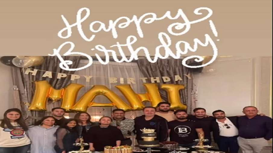 Mahendra Singh Dhoni birthday celebration