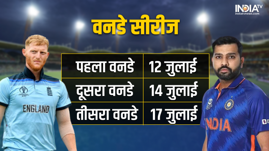 IND vs ENG ODI Series Schedule