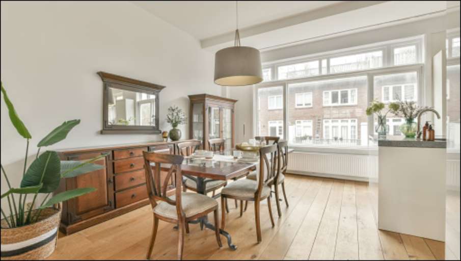 Mirror In Dining Area