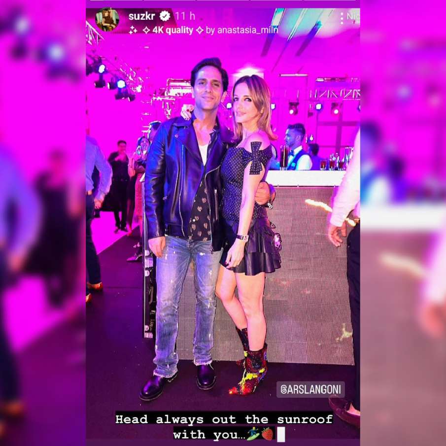 Sussanne Khan and Arslan Goni Sussanne Khan and Arslan Goni