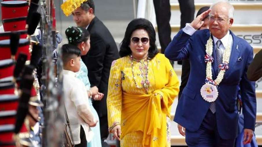 Former Prime Minister Najib Razak With wife Rosmah 