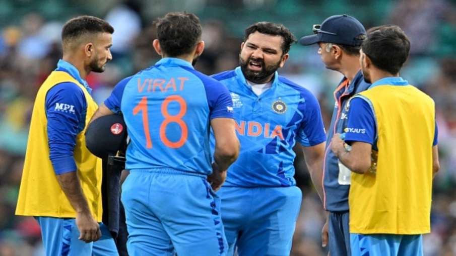 Team India during the T20 World Cup 2022