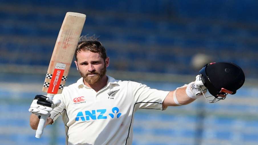 Kane Williamson celebrating double century against Pakistan