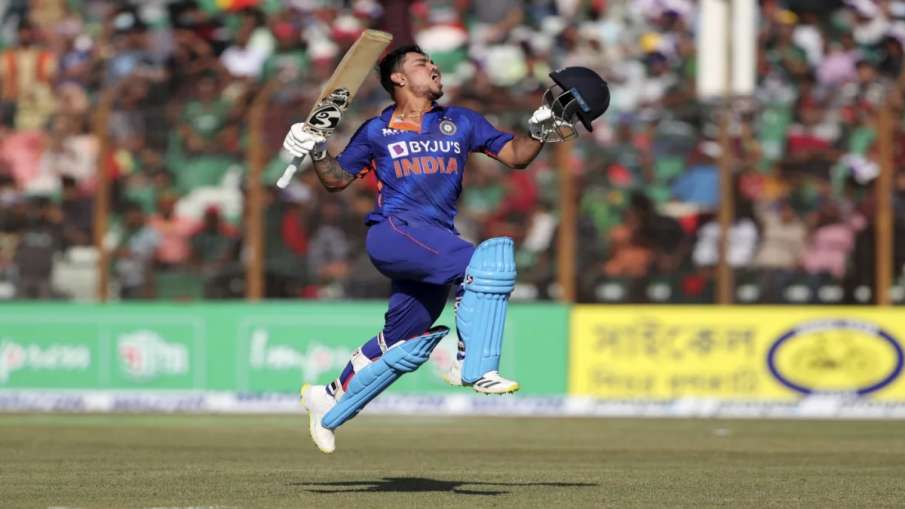 Ishan Kishan celebrates ODI double century against Bangladesh 