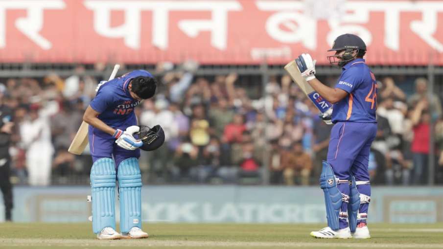 Shubman Gill and Rohit Sharma in third ODI against New Zealand