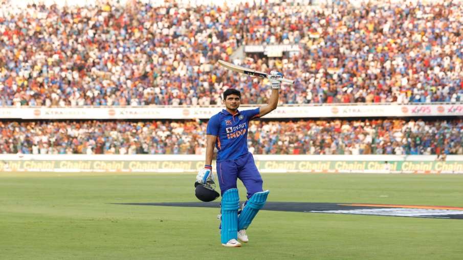 Shubman Gill walking of after scoring double century in the first ODI against New Zealand