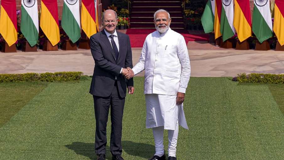 PM Modi with German Chancellor Olaf Scholz