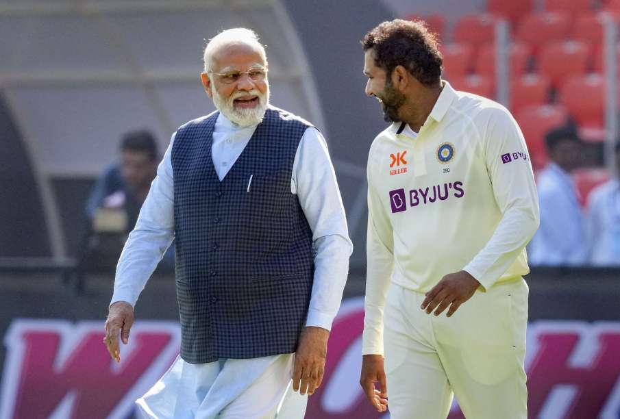 PM Narendra Modi and Rohit Sharma