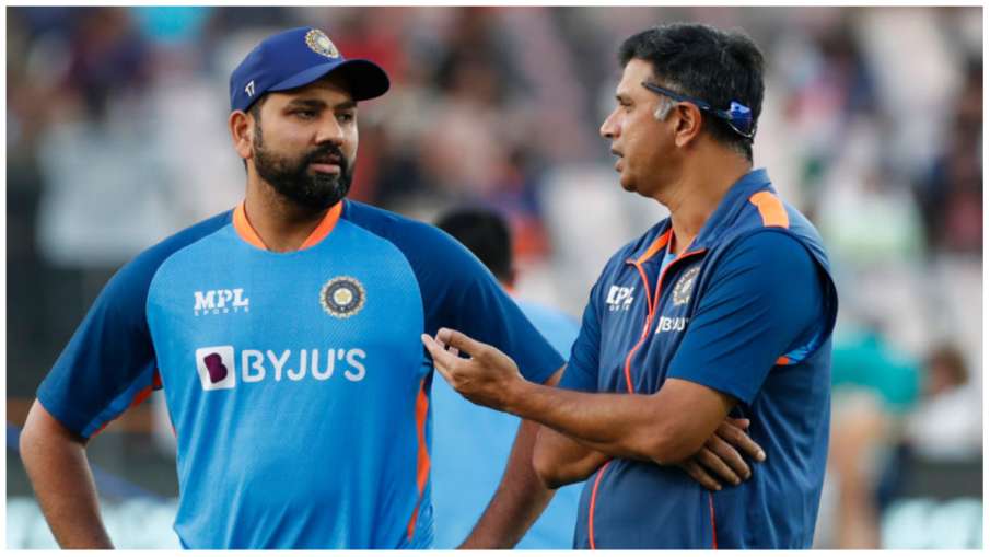 Rohit Sharma and Rahul Dravid IND vs AUS