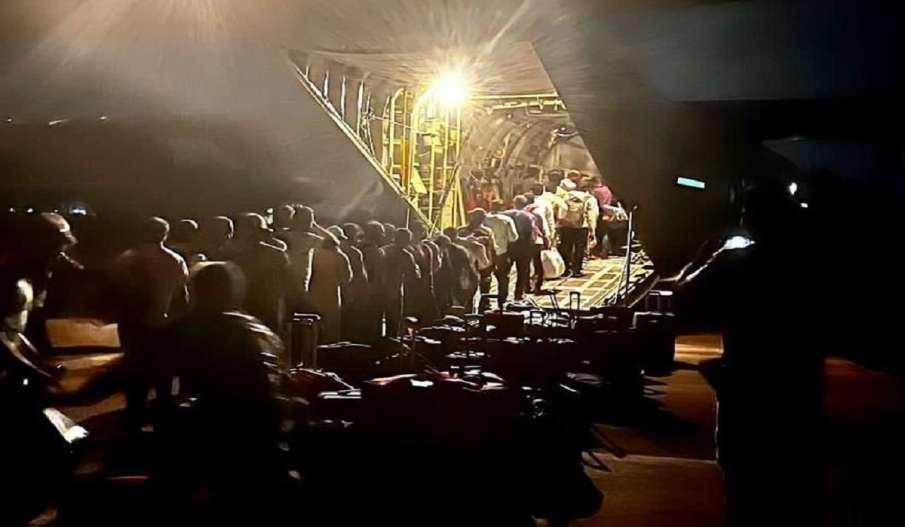 सूडान में वायुसेना का रेस्क्यू ऑपरेशन