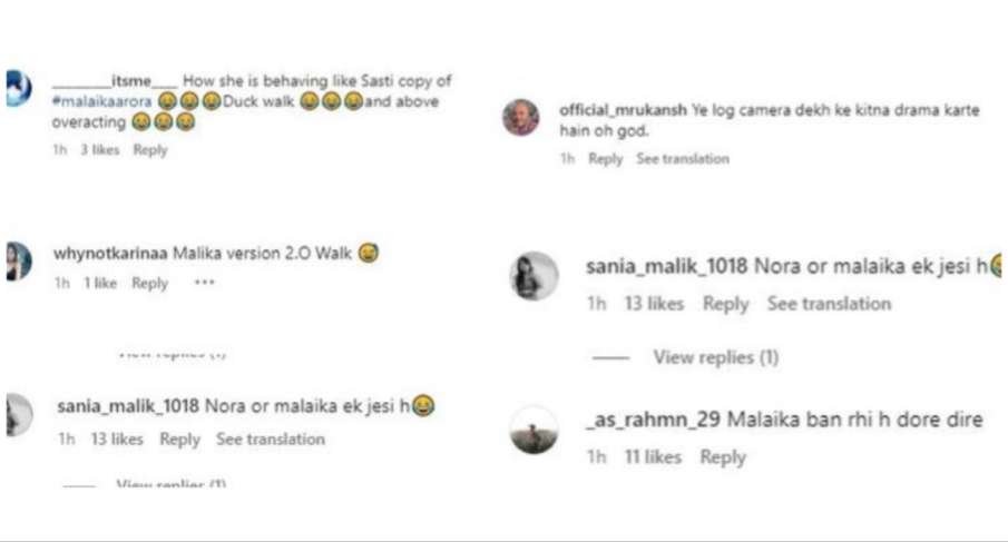 Nora fatehi, Malaika Arora, Nora Fatehi trolled