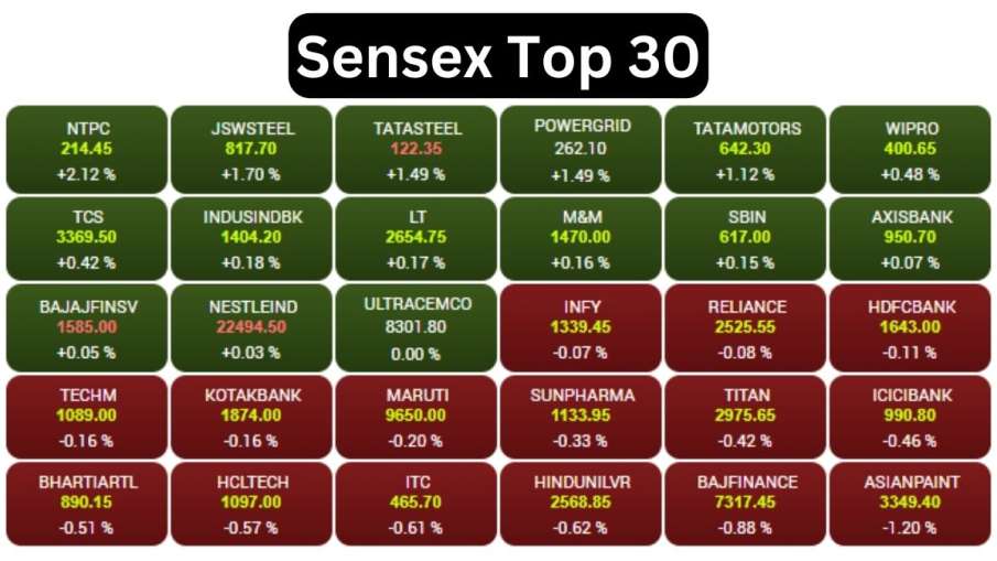 Sensex Top 30