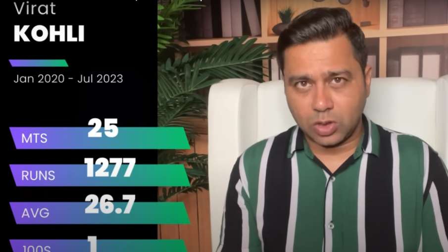आकाश चोपड़ा ने विराट कोहली के आंकड़े देखते हुए दिया बयान