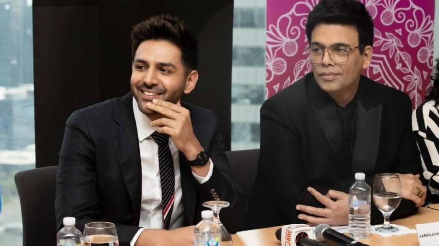 Karan Johar and Kartik Aaryan