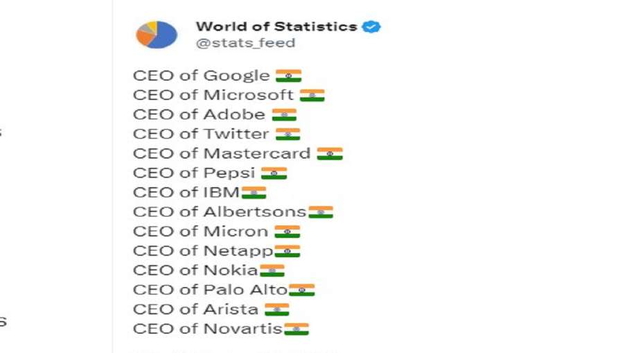 इन कंपनियों में भारतीय मूल के सीईओ
