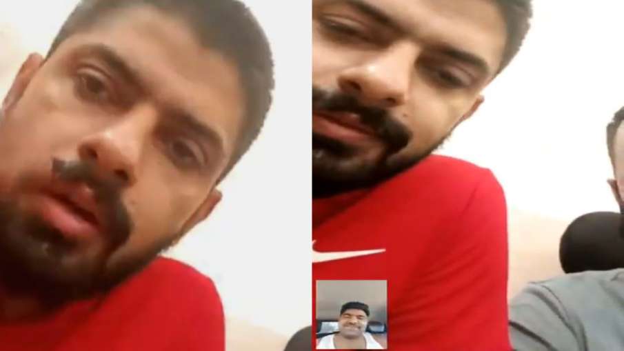 Mono Maniser and Lawrence Bishnoi on video call.