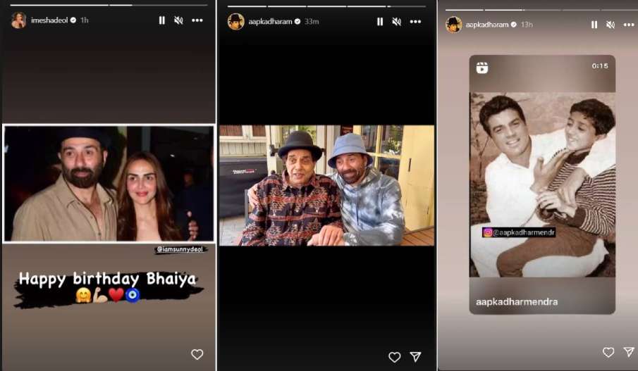 Sunny deol, sunny deol birthday, dharmendra, bobby deol