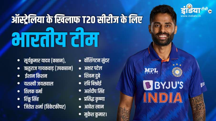 Team India For T20I Series against Australia 