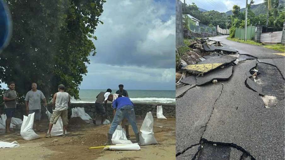 Flood devastation in Seychelles