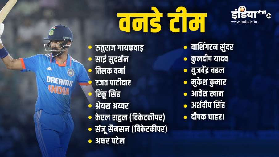 Team India for ODI Series