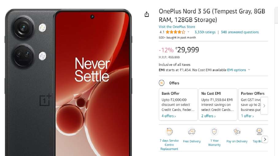 OnePlus Nord 3 Price cut