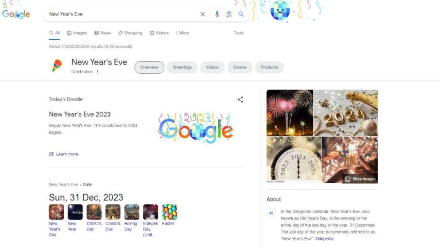 New Year's Eve 2023