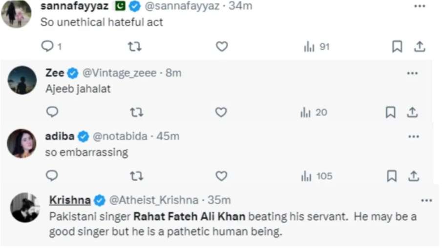   Fans trolling Rahat Fateh ali khan