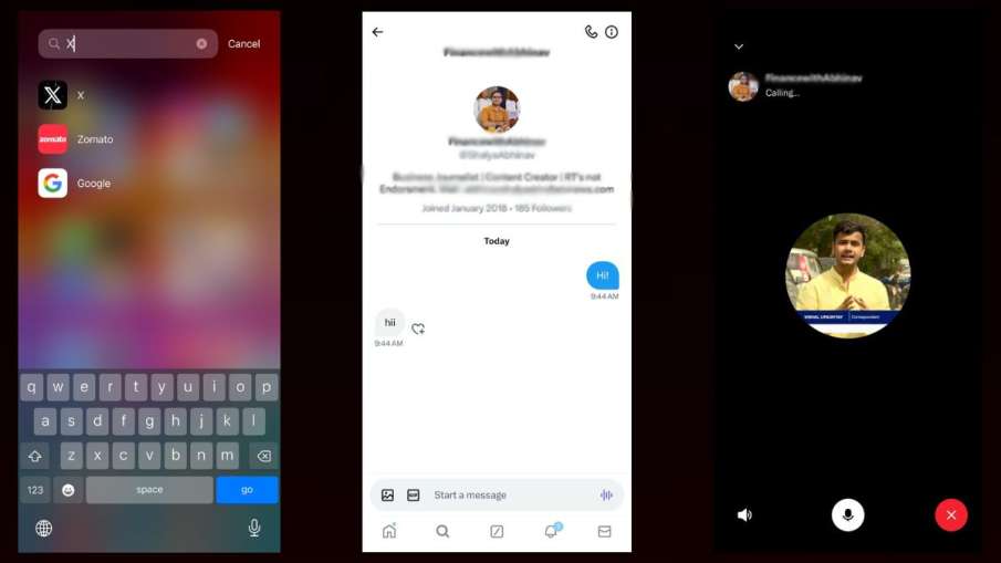 X calling feature