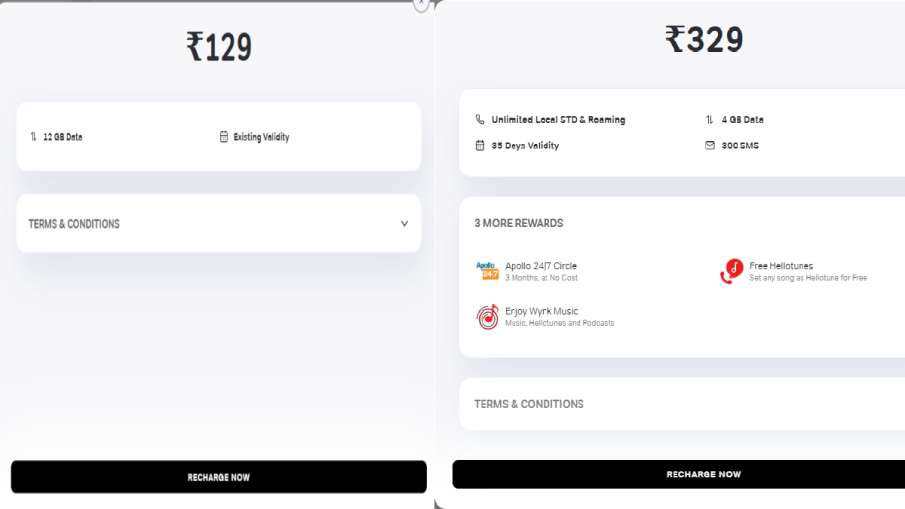 Airtel Recharge Plan Price Hike