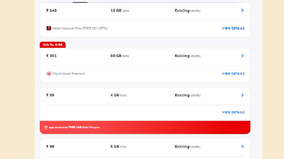 Airtel Best Recharge Plan