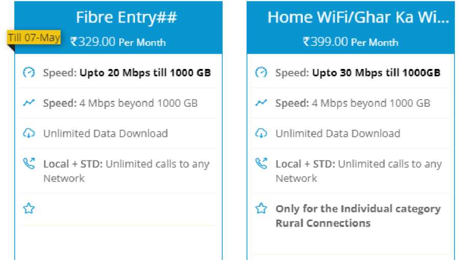 BSNL, Airtel, Jio, BSNL Plan, BSNL Bharat Fibre