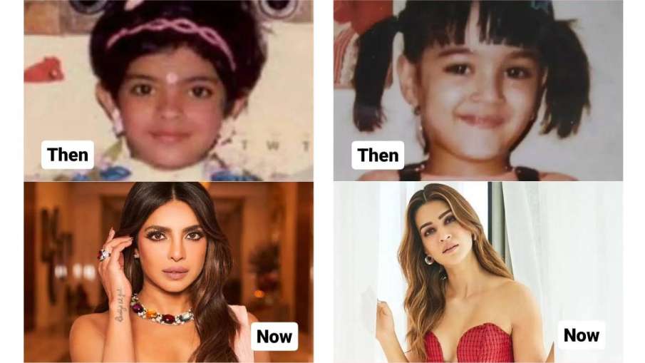 Priyanka chopra and kirti sanon childhood photos