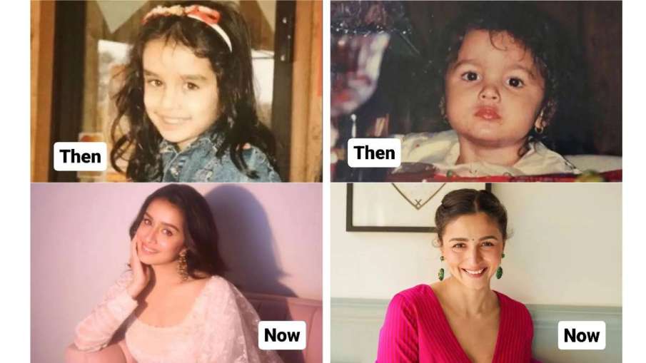 shraddha kapoor, alia bhatt childhood photo