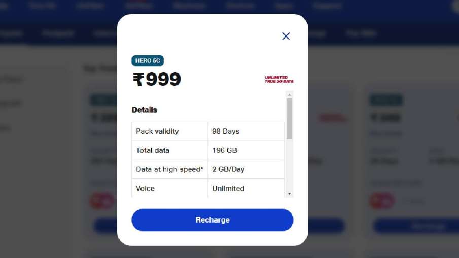 Jio Recharge Plan