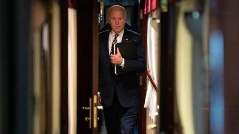 Joe Biden in Rail Force One