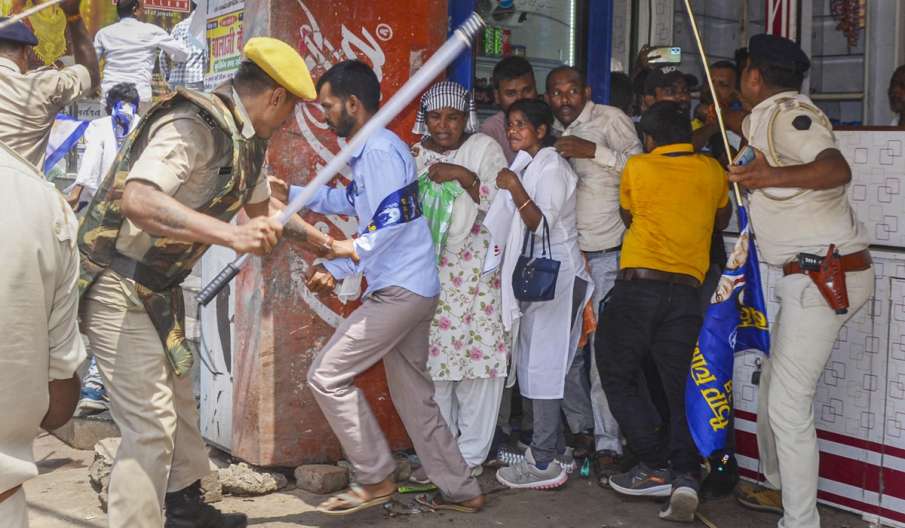 bharat bandh, lathicharge, patna