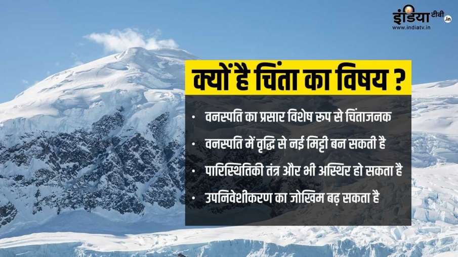 अंटार्कटिका में हरित क्षेत्र बढ़ना चिंता का विषय