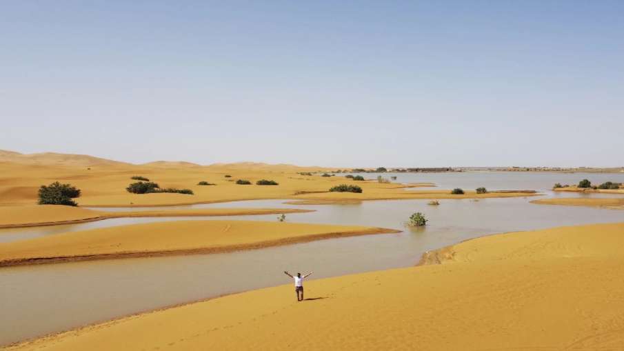 Rain In Morocco Sahara Desert