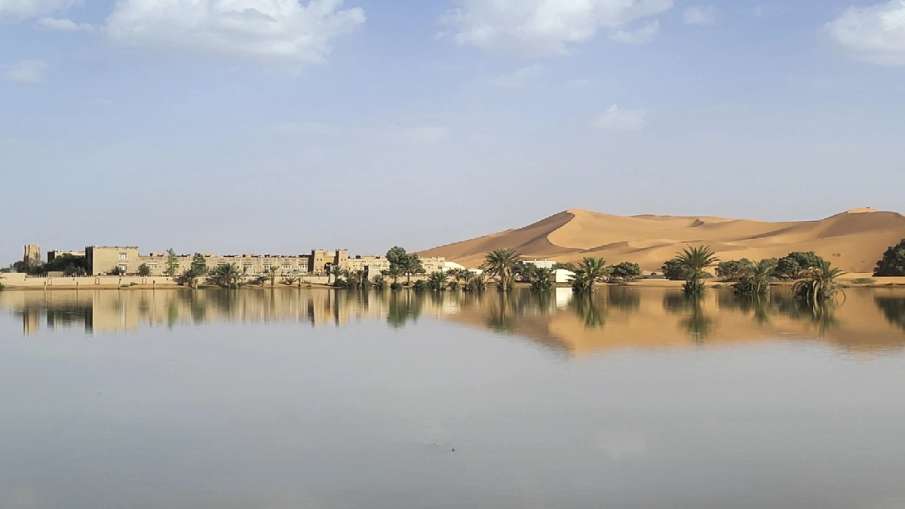 Rain In Morocco Sahara Desert