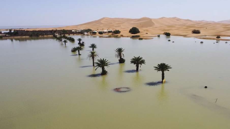 Rain In Morocco Sahara Desert