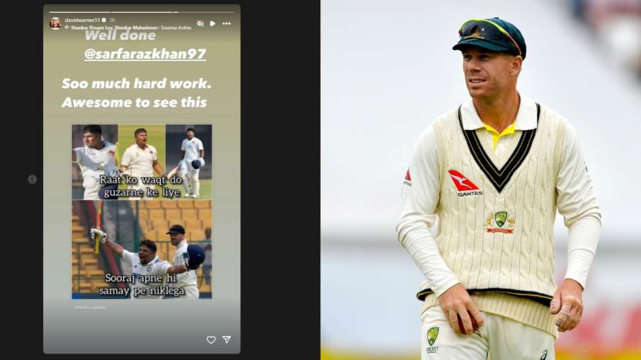 David Warner's Instagram Story