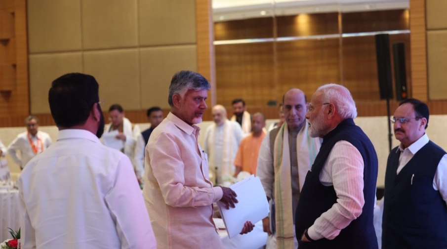 Meeting of NDA CM and Deputy CM.