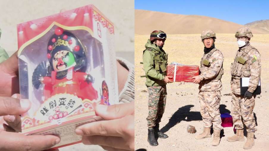 Indian and Chinese soldiers exchanged sweets