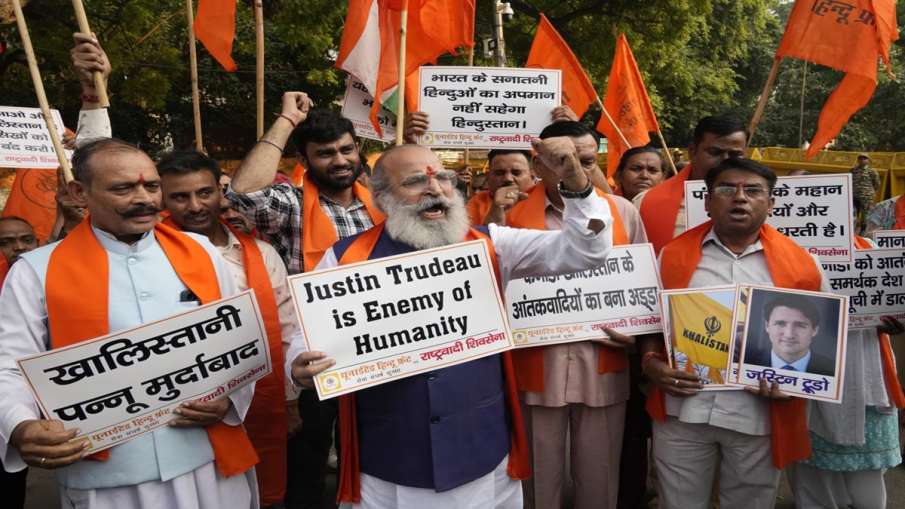 Hindus protest against Justin Trudeau