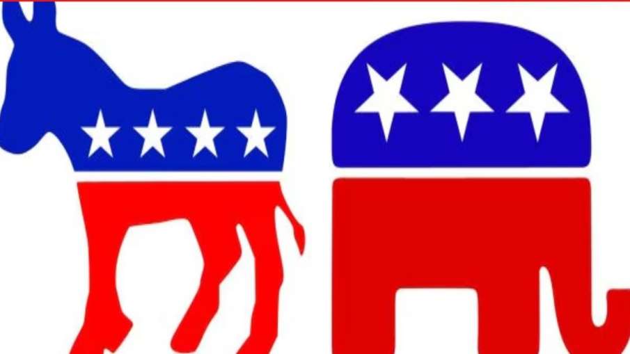 US Presidential Election Donkey and Elephant