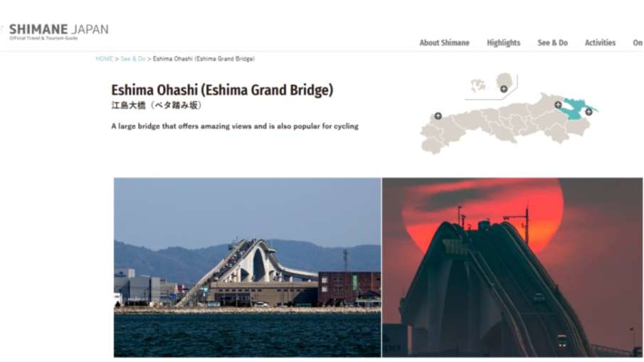 Cek Fakta Gambar Jembatan Ishima-Ohashi yang terkenal di Jepang ditampilkan seperti yang ditunjukkan pada klaim UP f