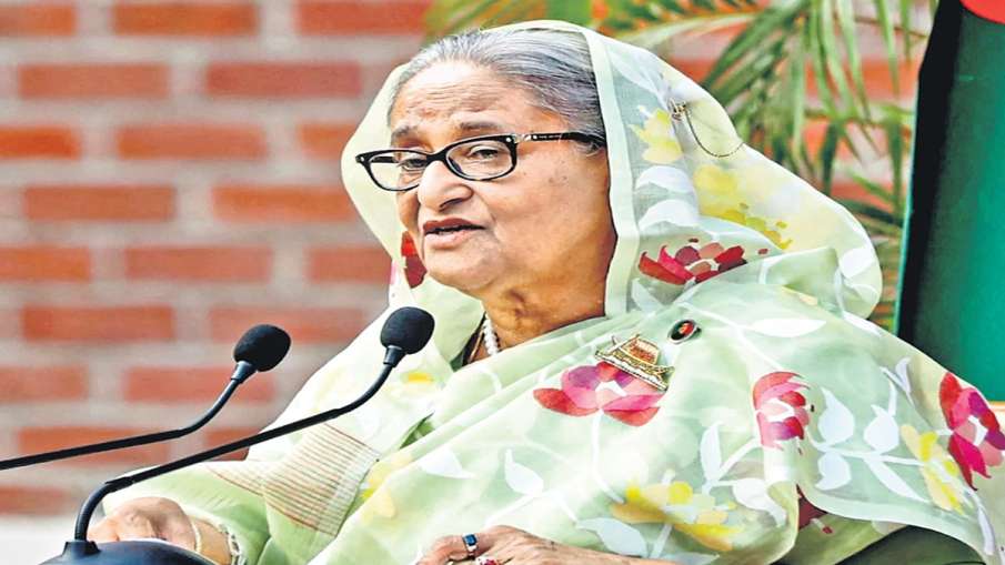 O derrubado de Bangladesh Sheikh Hasina